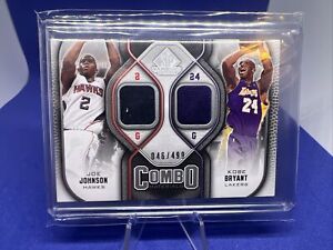 2009-10 SP Game Used Joe Johnson + Kobe Bryant Combo Materials Jersey Card /499