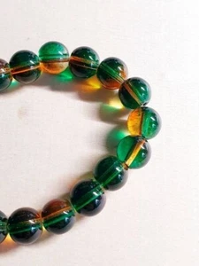10 x Zweifarbige Glasperlen zum Basteln Schmuckherstellung Beads Rund Ø 8mm - Bild 1 von 1