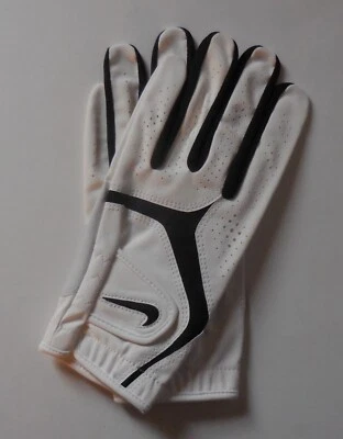 Guante de golf Nike Dura Fell X para mujer blanco perla/negro grande un par Foto 1 de 4
