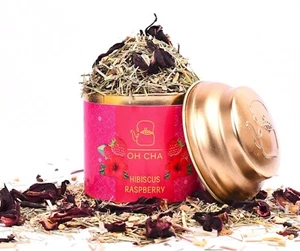 OH CHA - Hibiskustee mit Himbeere & Zitronengras | Kräutertee, 35gms - Bild 1 von 6