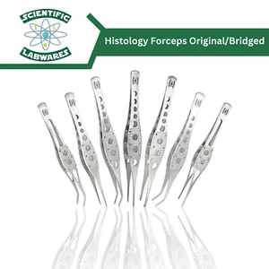 Pinzas histológicas ergonómicas de acero inoxidable Scientific Labwares originales/puentesadas - Imagen 1 de 15