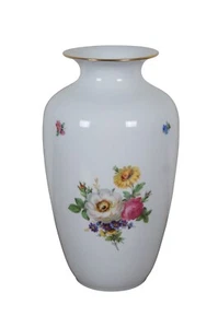 Vintage Deutsch Dresden CM Hutschenruther Porzellan Blumenstrauß Vase 11" - Bild 1 von 12