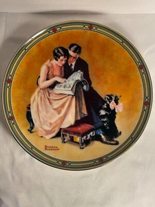NORMAN ROCKWELL Collector's Plate - "A Couple's Commitment" - 1985 Limited Ed. - Bild 1 von 5