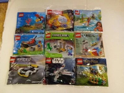 Lego Polybag Conjunto 9) Star Wars/Minecraft/Harry Potter/Marvel/City/Speed Champion - Imagem 1 de 4