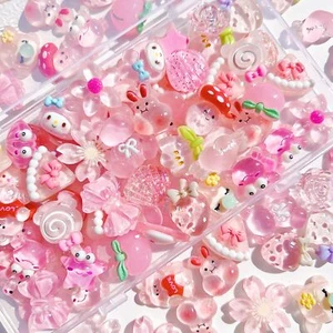 60Pcs Slime Charms Cute Set, Bulk Mixed Resin Charms Set Ornament Scrapbooking - Picture 1 of 5