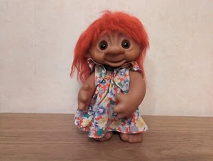 Bambola troll Thomas Dam 9 pollici vintage 1977 SHSW - Foto 1 di 6