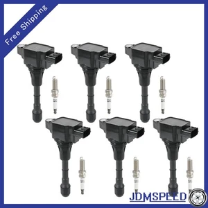 6X Ignition Coils & 6X Iridium Spark Plugs Fit 08-13 Infiniti G37 M37 3.7L UF617 - Picture 1 of 18