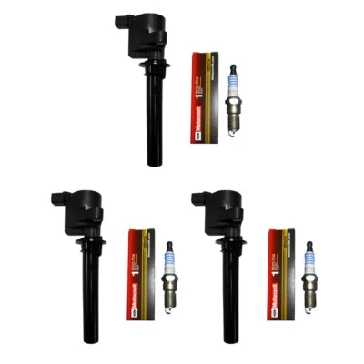 Juego de 3 bobinas de encendido + 3 bujías Motorcraft para Ford Mazda 2000-11 Foto 1 de 3