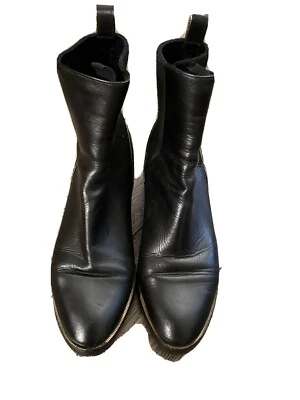 Dries Van Noten Botas Cuero Negro Talla 7 Foto 1 de 4