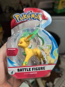 Leafon Jazwares Pokemon 2020 Battle Actionfigur Eevee Evolution - NEU! - Bild 1 von 5