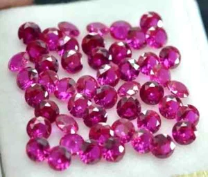 Natural Pink Color Sapphire 2 mm Round Cut Lot 10 Pcs Certified Loose Gemstone - Picture 1 of 5
