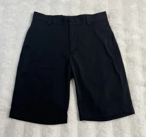 Pantalones Cortos de Vestir de Golf Slazenger Frente Plano Negros Para Hombre Talla 30 *USADOS EN EXCELENTE ESTADO* - Imagen 1 de 10