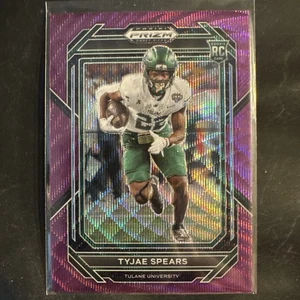 2023 Panini Prizm Draft Picks - Tyjae Spears #123 Purple Wave Prizm (RC) - Bild 1 von 2