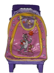 Mini mochila con ruedas Tom & Jerry vintage bolsa de equipaje para niños - original - Imagen 1 de 11
