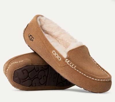 UGG Ansley Slipper Shoe Slip On Chestnut Home Moccasins Women 5 New - Image 1 of 4