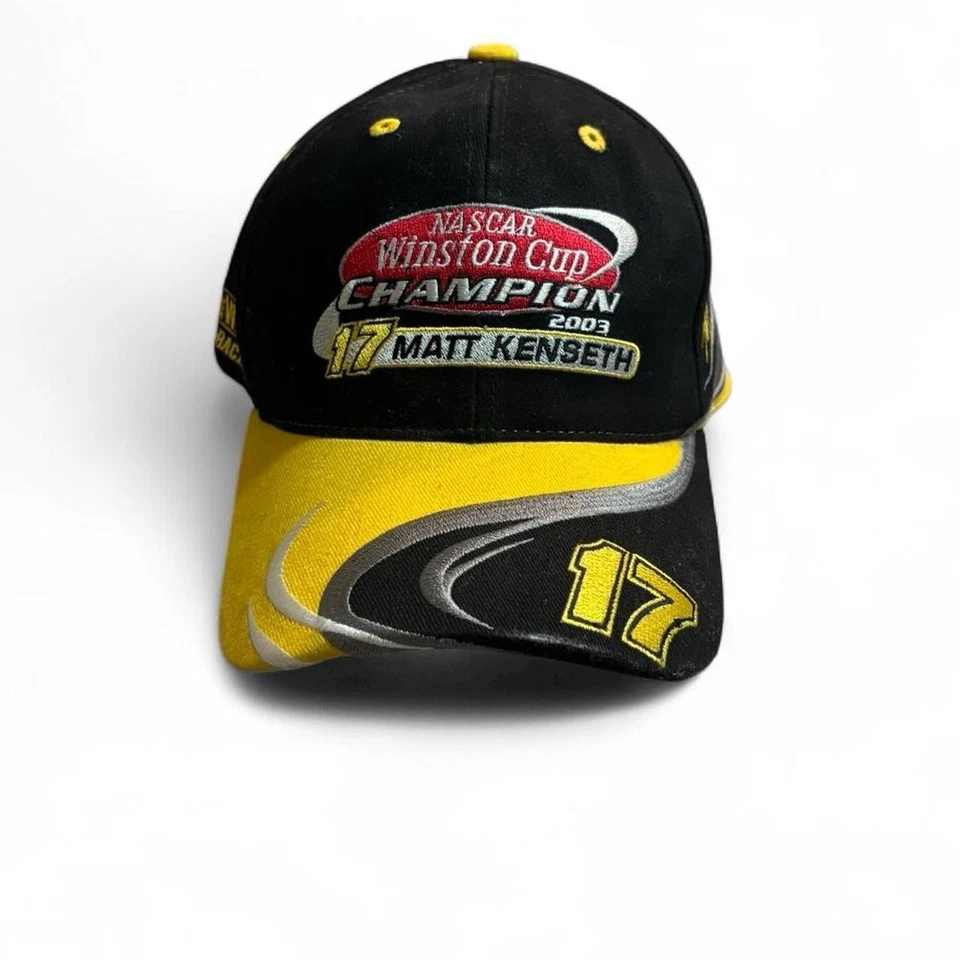 Sombrero Matt Kenseth Vintage 2003 NASCAR Roush Racing Winston Cup Champion #17 Foto 1 de 4