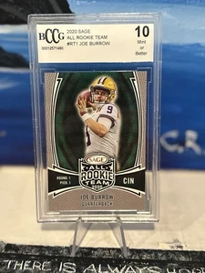 JOE BURROW RC-2020 SAGE All Team Rookie #RT1 BCCG 10 Bengals - Picture 1 of 2