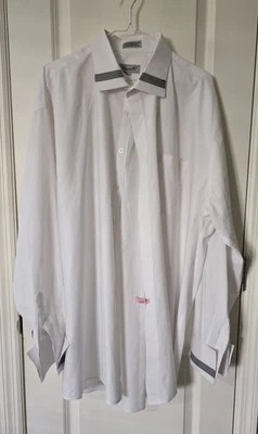 Camisa social masculina Fratello requer abotoaduras tamanho 19 1/2, 36-37  - Imagem 1 de 4