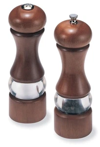 Olde Thompson 6 Caffe Wood Pepper Mill and Salt Shaker Set Dover - Picture 1 of 4