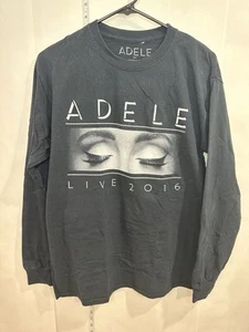 Adele Live 2016 Concert Tour T-shirt Black Long Sleeve Women's Size Medium - Picture 1 of 6