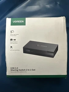 UGREEN USB 3.0 Selector, Bidirektionaler USB-Schalter 2 in 1  - Bild 1 von 2