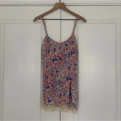 Victoria’s Secret Vintage Gold Label 90s Slip Dress Floral Lace Hem Lingerie P - Image 1 of 4