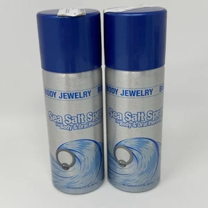 Body Piercing Sea Salt Spray for Body & Oral Piercings Aftercare 3fl oz-Lot of 2 - Picture 1 of 5