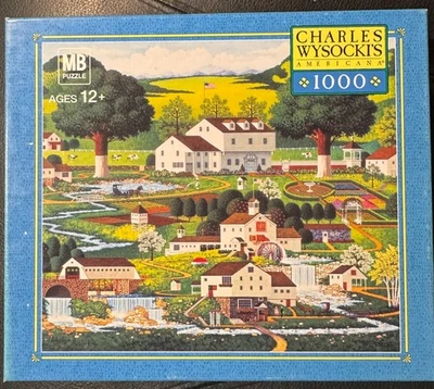 Nuevo/sellado RARO Charles Wysocki 1000 piezas Puzzle "Country Gardens" Foto 1 de 4
