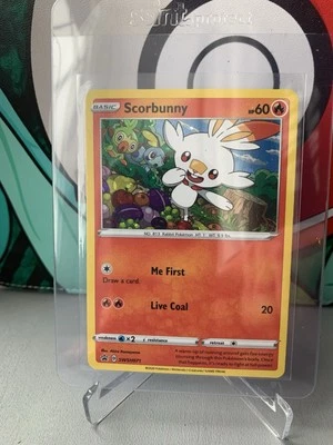 SCORBUNNY SWSH071 BLACK STAR PROMO SWORD &SHIELD POKEMON TCG CARD - Image 1 of 2
