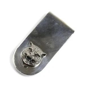 Gucci Silber 925 Tigerkopf Geldklammer 456905 J8400 0701 30,3g Herren aus Japan - Bild 1 von 12
