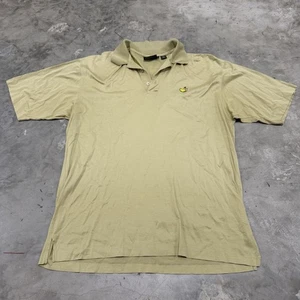 Masters Polo Shirt Mens Size M Gold Vintage Made In Italy Golfer Augusta Golf - Picture 1 of 7
