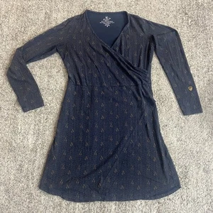 Kuhl Dress Womens Medium Blue A Line Wrap V-Neck Stretch Modal Outdoor Ladies - Picture 1 of 8