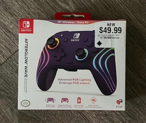 Nintendo Switch PDP Afterglow Wave Controller RGB Lighting - Open Box - Picture 1 of 2
