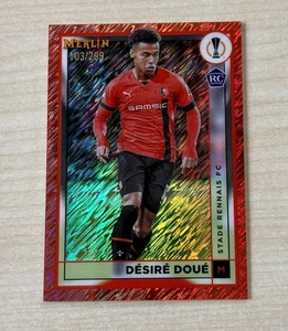 Desire Doue /299 RC Topps Merlin UEFA 2022-23 Rose Gold Shimmer Rookie PSG - Bild 1 von 2