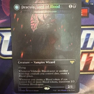 Dracula Lord of Blood Borderless FOIL NM Crimson Vow Magic the Gathering MTG - Bild 1 von 6