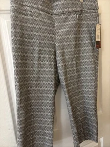 Briggs Cropped Hose 10 P Schlankmacher schwarz-weiß Muster - Bild 1 von 6