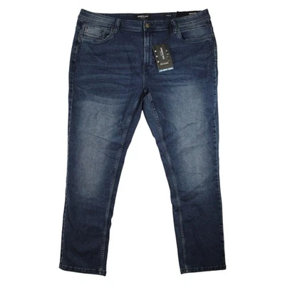 Jeans Kenneth Cole Para Hombre 46x30 Azul Cónico Elastizado Bajo Impacto Denim Sostenible Foto 1 de 4