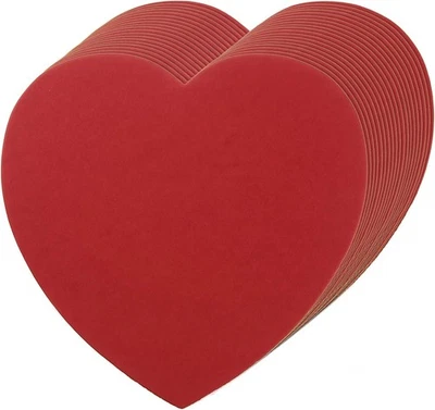 72 Pcs Large Heart Paper Cutouts, Red Shapes Cut Out,  - Image 1 of 4