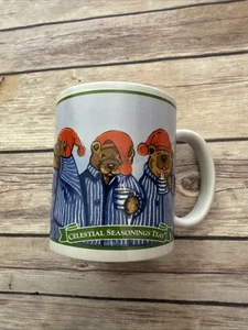 Taza Celestial Seasonings Sleepytime Tea 2004 taza mamá oso con sus cachorros en pij’s - Imagen 1 de 4