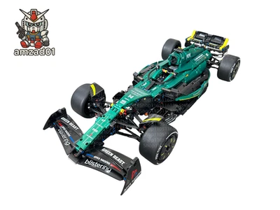 NEW MOC Aston Martin AMR24 F1 Building Blocks 1912pcs Technic - Image 1 of 4