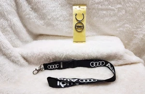 Audi lanyard badge holder & metal key chain Set - Picture 1 of 1