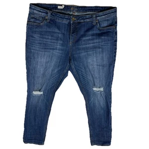 Kut from the Kloth Catherine Slouchy Boyfriend Jeans Plus Size 18 Dark Wash J3E - Picture 1 of 7