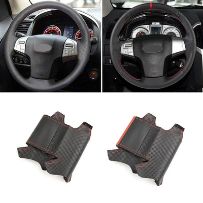 Hágalo usted mismo Cubierta de cuero del volante para Isuzu D-Max MU-X 2013-2020 Holden Colorado Foto 1 de 4