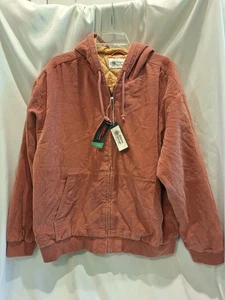 #449 SUDADERA CON CAPUCHA ACOLCHADA DE PANA DISEÑO ALPINO CREMALLERA COMPLETA TALLA XL ' ARCILLA SEDONA - Imagen 1 de 7