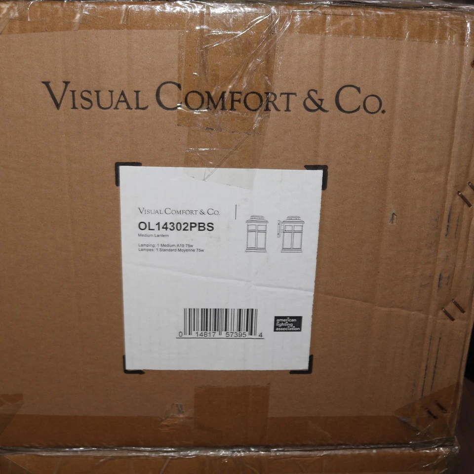 Aplique Linterna de Pared Generación Iluminación 1 Luz Pintado Acero Cepillado 15.875" Foto 1 de 4