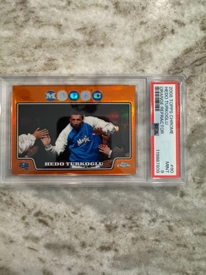 Hedo Turkoglu 2008 Topps Chrome Orange Refractor #80 #165/499 PSA 9 Mint Magic - Image 1 of 4