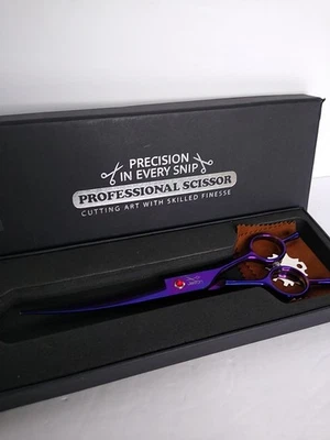 JASON 7.5" Dog Grooming Scissors - Professional Curved Up-Curve Shears for Hair - Image 1 of 4