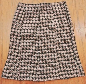 Uniform John Paul Richard Pink/Black Tweed Trumpet Skirt Size 4-Career School - Picture 1 of 5