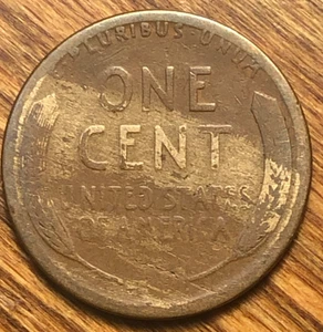Centavo de trigo Lincoln 1919-S laminación Planchet defectuoso aleación leñosa mezcla error - Imagen 1 de 4