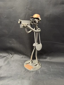 Steelman 24 Handmade Metal Sculpture – Cameraman Figure – Industrial Art - Picture 1 of 8